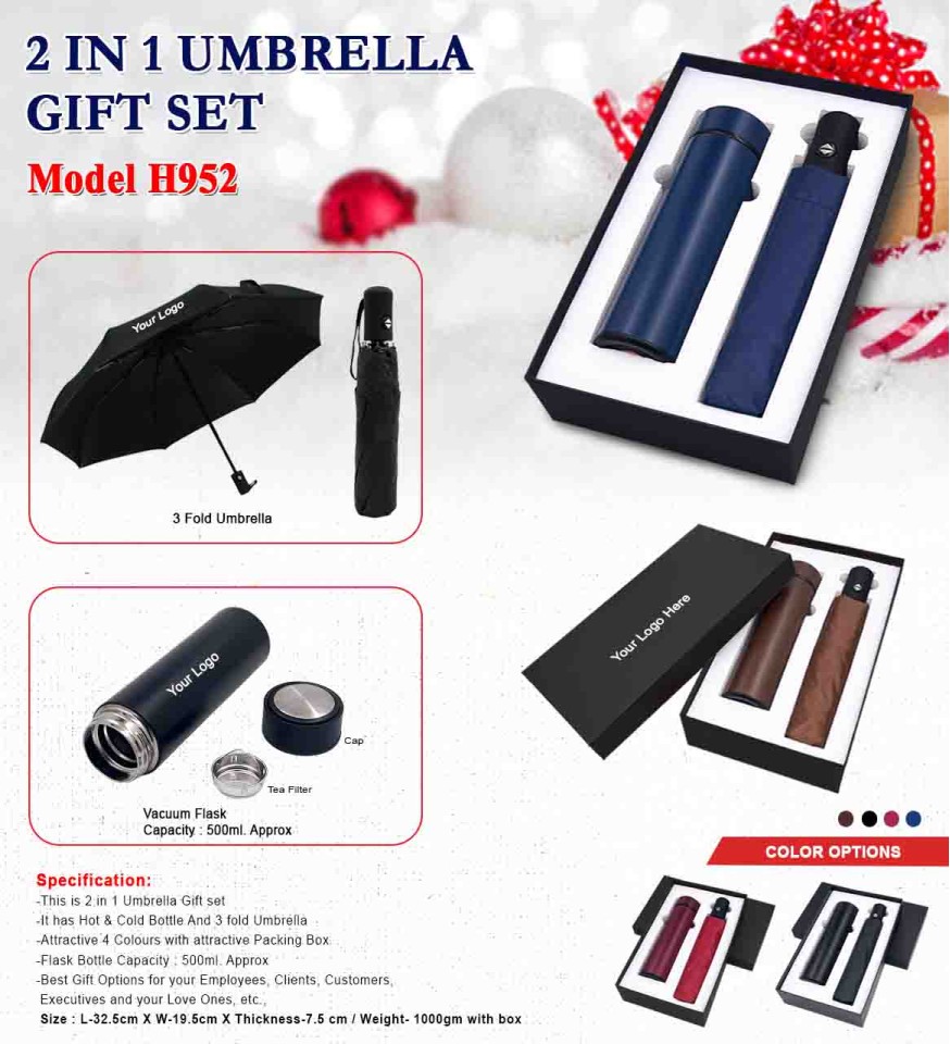 2 in 1 Umbrella Gift Set